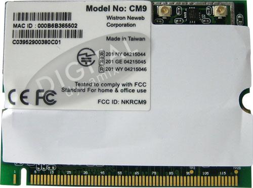 CM9 Dual Band Atheros Mini PCI Card